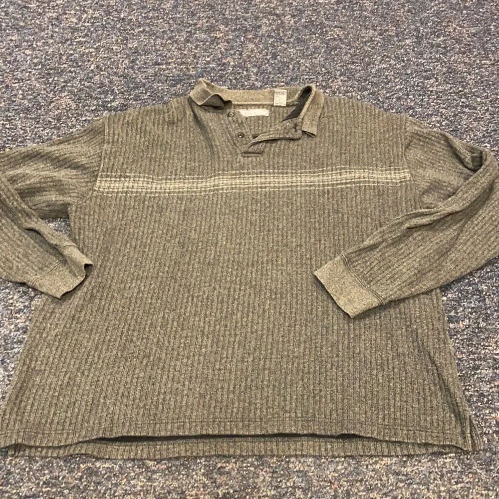 Pierre Cardin Gray Cotton Sweater sz. XL
